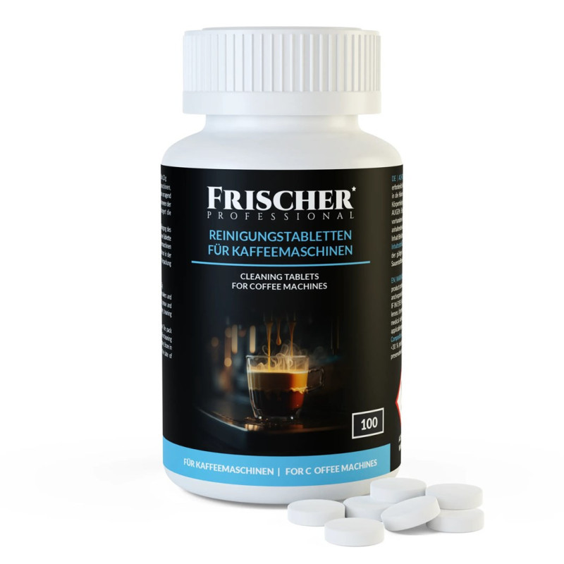 Cleaning tablets for coffee machines Frischer 100 pieces blister pack 1.3 g 16 mm diameter