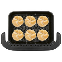 ProfiCook PC-FR 1313 H Dviguba 10 l Atskirai stovinti 2400 W Karšto oro gruzdintuvė Juoda, Nerūdijančio plieno