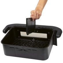 ProfiCook PC-FR 1313 H Dviguba 10 l Atskirai stovinti 2400 W Karšto oro gruzdintuvė Juoda, Nerūdijančio plieno