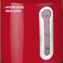MAESTRO MR-041 (MR-041-RED) electric kettle 1.7 L 2000 W Black, Red