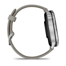 „Garmin Venu 4“ 3,56 cm (1,4 colio) AMOLED 45 mm Skaitmeninis 454 x 454 pikselių Jutiklinis ekranas Sidabrinis „Wi-Fi“ G
