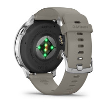 „Garmin Venu 4“ 3,56 cm (1,4 colio) AMOLED 45 mm Skaitmeninis 454 x 454 pikselių Jutiklinis ekranas Sidabrinis „Wi-Fi“ G