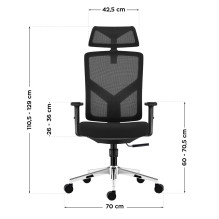 Manager 3.3 juoda besisukanti kėdė Manager 3.3 juoda besisukanti kėdė