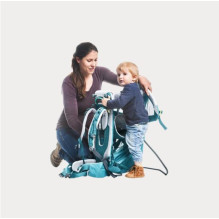 Deuter Kid Comfort Active SL kūdikio nešioklė, poliamidas, džinsas Deuter Kid Comfort Active SL kūdikio nešioklė, poliamidas, džinsas