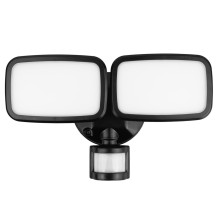 Maclean LED wall lamp, with PIR sensor, 20W, 1500lm, IP65, neutral white 4000K, black, MCE524 B Maclean LED wall lamp, with PIR sensor, 20W, 1500lm, IP65, neutral white 4000K, black, MCE524 B