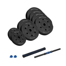 REBEL ACTIVE reguliuojamo svorio bituminis hantelis su jungtimi 1x20kg REBEL ACTIVE reguliuojamo svorio bituminis hantelis su jungtimi 1x20kg