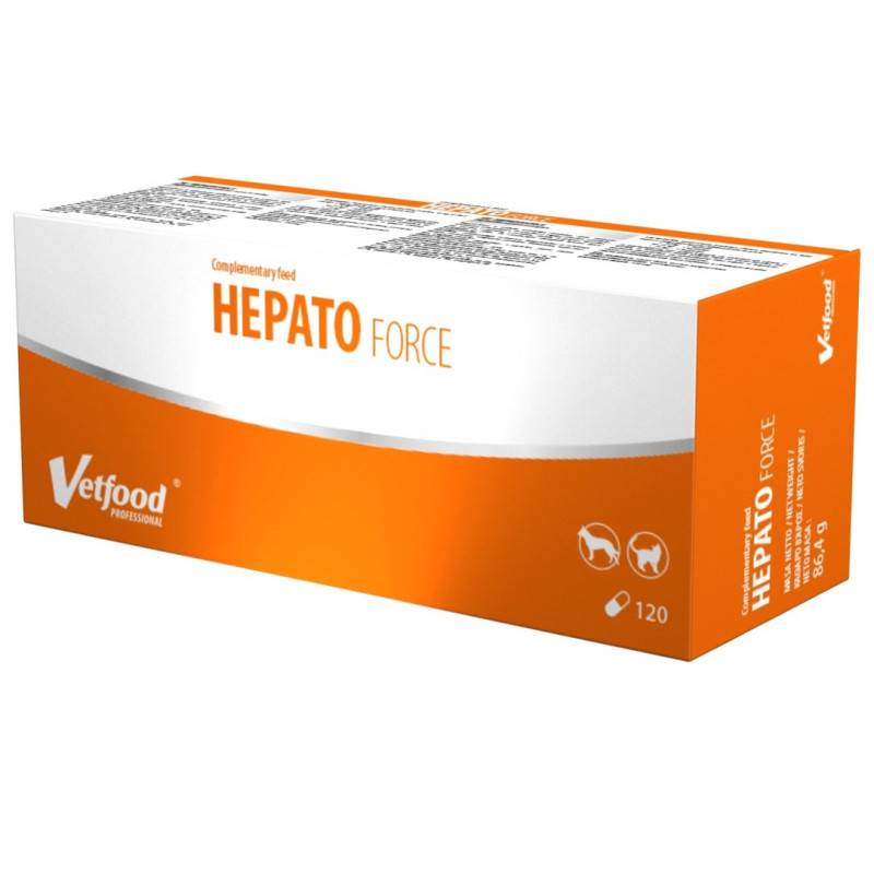 VETFOOD Hepato Force - papildai šunims ir katėms - 120 vnt.