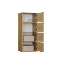 ALMA CHEST OF DRAWERS, ANTHRACITE / ARTISAN OAK