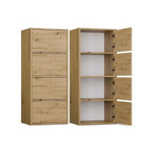 ALMA CHEST OF DRAWERS, ANTHRACITE / ARTISAN OAK