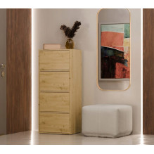 ALMA CHEST OF DRAWERS, ANTHRACITE / ARTISAN OAK