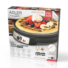 Adler AD 3093 dvipusė elektrinė blyninė 2 viename, juoda Adler AD 3093 dvipusė elektrinė blyninė 2 viename, juoda