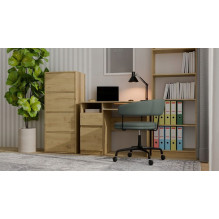 ALMA KOMODA, ANTRACITO / ARTISAN ĄŽUOLO SPALVOS ALMA KOMODA, ANTRACITO / ARTISAN ĄŽUOLO SPALVOS