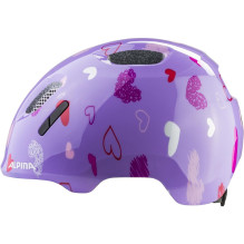 ALPINA XIMO 2 PURPLE HEARTS GLOSS dviračio šalmas, 49-54 dydis