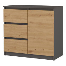 Topeshop 1D3S ANT / ART KPL chest of drawers Topeshop 1D3S ANT / ART KPL chest of drawers