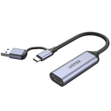 Vaizdo grotuvas Unitek USB-C / A, 4K HDMI 1.4b Vaizdo grotuvas Unitek USB-C / A, 4K HDMI 1.4b