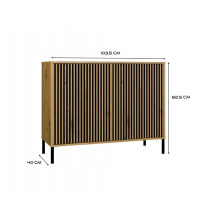 KAMARO 2D SLIM komoda, kašmyro spalvos