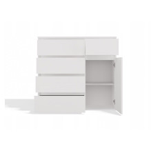MALWA 1D5S WHITE CHEST OF DRAWERS