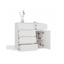 MALWA 1D5S WHITE CHEST OF DRAWERS