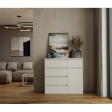 MALWA 1D5S WHITE CHEST OF DRAWERS