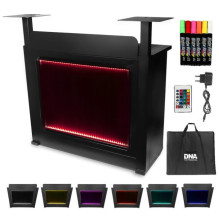 DNA Professional DJ BOOTH BK - DJ booth with illuminated RGB LED panel (black) DNA Professional DJ BOOTH BK - DJ booth with illuminated RGB LED panel (black)