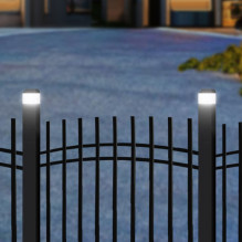 GreenBlue Solar LED Post Light, 100x100mm, Envelope-Shaped Canopy, 3200K, GB128 WW GreenBlue Solar LED Post Light, 100x100mm, Envelope-Shaped Canopy, 3200K, GB128 WW