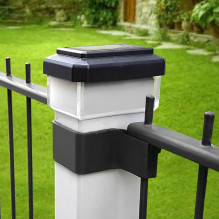 GreenBlue Solar LED Post Light, 100x100mm, Envelope-Shaped Canopy, 3200K, GB128 WW GreenBlue Solar LED Post Light, 100x100mm, Envelope-Shaped Canopy, 3200K, GB128 WW