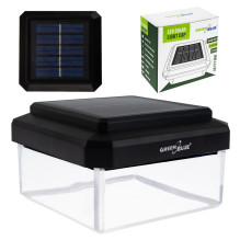 „GreenBlue“ saulės energija varomas LED stulpinis šviestuvas, 100 x 100 mm, voko formos stogelis, 3200 K, GB128 WW „GreenBlue“ saulės energija varomas LED stulpinis šviestuvas, 100 x 100 mm, voko formos stogelis, 3200 K, GB128 WW