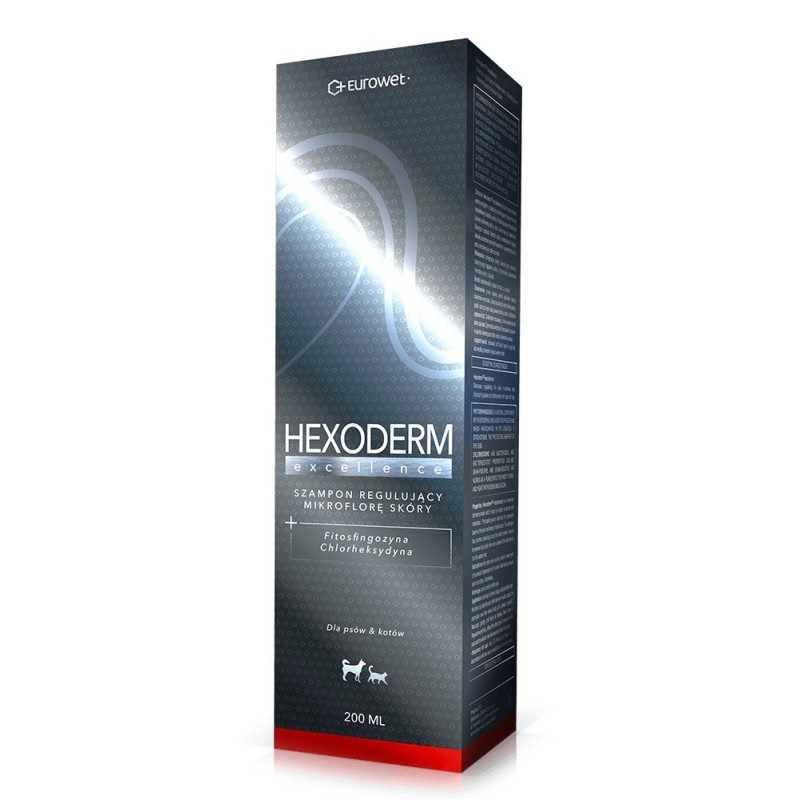 EUROWET Hexoderm Excellence - šampūnas šunims ir katėms - 200 ml
