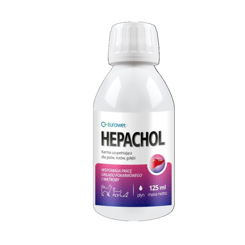 EUROWET Hepachol - papildai šunims ir katėms - 125 ml
