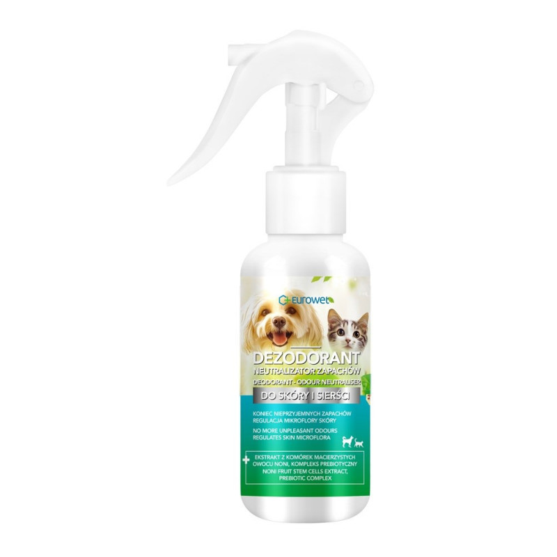 EUROWET dezodorantas – kvapo neutralizatorius šunims ir katėms – 100 ml