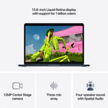 Apple MacBook Air 13.6 Retina M5 16GB 512SSD EN Midnight MDHE4ZE / A Nešiojamas kompiuteris
