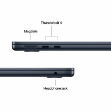 Apple MacBook Air 13.6 Retina M5 16GB 512SSD EN Midnight MDHE4ZE / A Nešiojamas kompiuteris