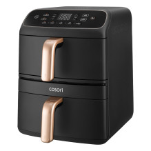 COSORI Turbo Tower kompaktiška oro gruzdintuvė 8,6 l juoda