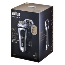 Braun Series 9 Pro+ 9565cc elektrinis skustuvas sidabrinė, juoda