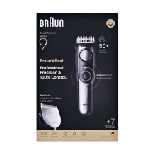 Braun BeardTrimmer 9 80789785 beard trimmer AC / Battery 20 2 cm Wet &amp; Dry Grey