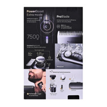 „Braun BeardTrimmer 9 80789785“ barzdos kirpimo mašina su akumuliatoriumi, 20,2 cm, drėgnam ir sausam skutimui, pilka