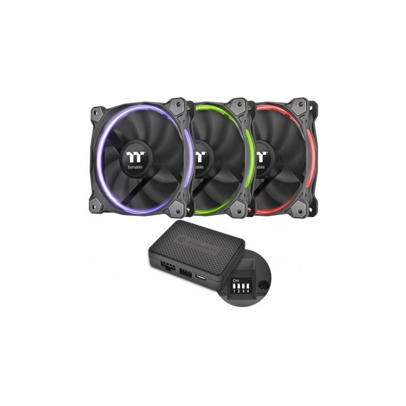 „Thermaltake Riing 14 RGB TT Premium“ 140 mm 3 vnt. pakuotė CL-F051-PL14SW-A
