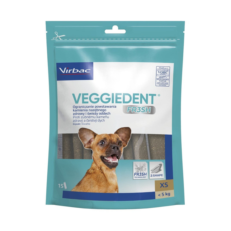 VIBRAC Veggiedent Fresh XS - šunų skanėstas - 114 g