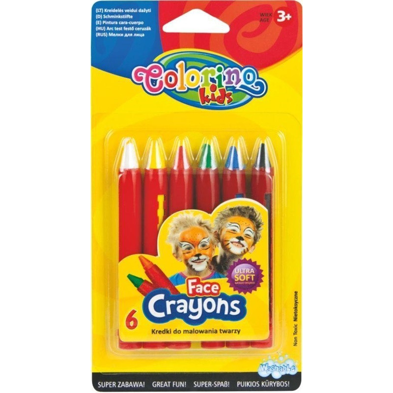 Veido dažai Patio Colorino Kids, įvairių spalvų
