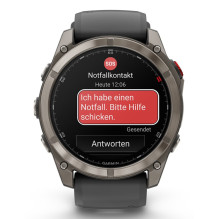 „Garmin fēnix 8 Pro“ 3,56 cm (1,4 colio) AMOLED 51 mm Skaitmeninis 454 x 454 pikselių Jutiklinis ekranas Grafito, titano