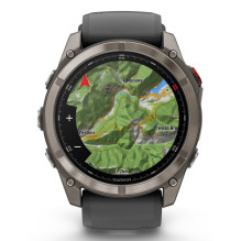 „Garmin fēnix 8 Pro“ 3,56 cm (1,4 colio) AMOLED 51 mm Skaitmeninis 454 x 454 pikselių Jutiklinis ekranas Grafito, titano