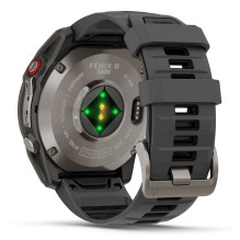 „Garmin fēnix 8 Pro“ 3,56 cm (1,4 colio) AMOLED 51 mm Skaitmeninis 454 x 454 pikselių Jutiklinis ekranas Grafito, titano