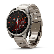 „Garmin Fenix 8“ 3,56 cm (1,4 colio) AMOLED 47 mm Skaitmeninis 454 x 454 pikselių Jutiklinis ekranas Titano Wi-Fi GPS (p