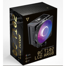 MODECOM Volcano 0C T102 LCD ARGB procesoriaus oro aušintuvas 12 cm juodas MODECOM Volcano 0C T102 LCD ARGB procesoriaus oro aušintuvas 12 cm juodas