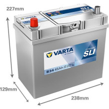 Akumuliatorius Varta BD B34, 45 Ah, 330 A, 12 V Akumuliatorius Varta BD B34, 45 Ah, 330 A, 12 V