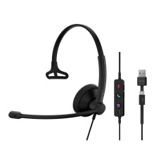 EPOS 1001419 headset, wired, headband, office / call center, USB Type-C / USB Type-A, black
