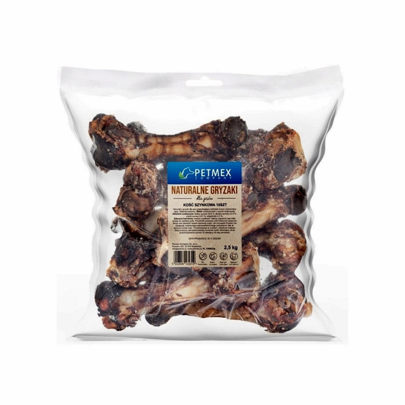 PETMEX kumpio kaulai 10 vnt. - šunų skanėstas - 2,5 kg