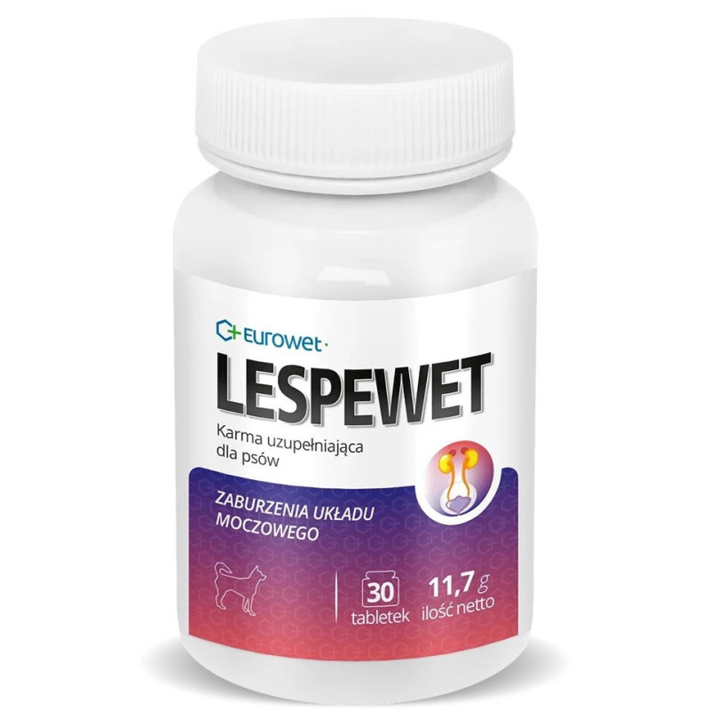 EUROWET Lespewet - papildai šunims - 30 tablečių