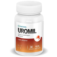 EUROWET Uromil - papildai šunims - 30 tablečių
