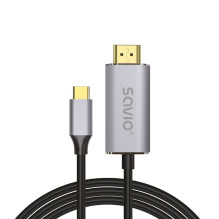 Savio USB kabelis USB 3.2 Gen 2 (3.1 Gen 2) 2 m USB C USB-C / HDMI